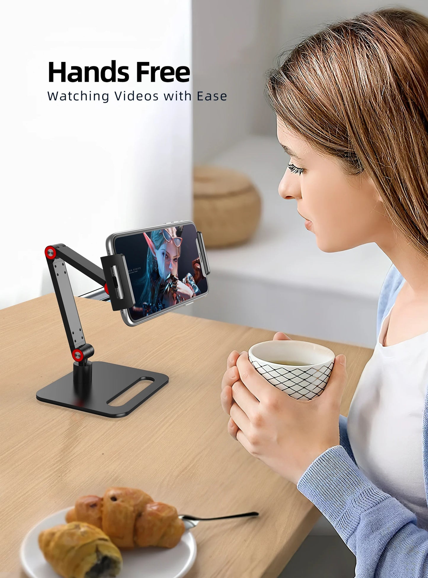 UPERFECT Portable Monitor Desk Holder Metal Stand 18 Inch Universal Expandable Display Base VESA Mount External Vertical Screen