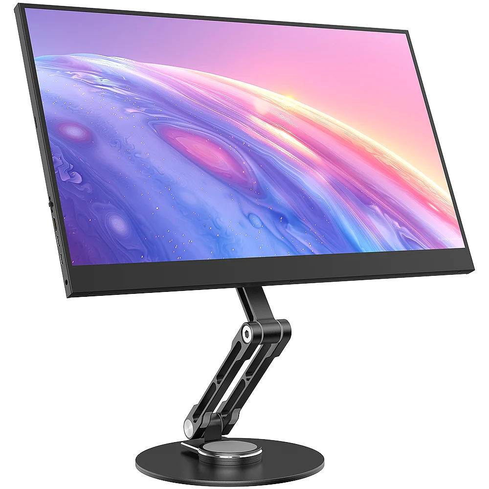 UPERFECT VESA Monitor Desk Mount Single Monitor Stands Freestanding Fits 12'' to 22'' Computer Screen with Height Adjustable