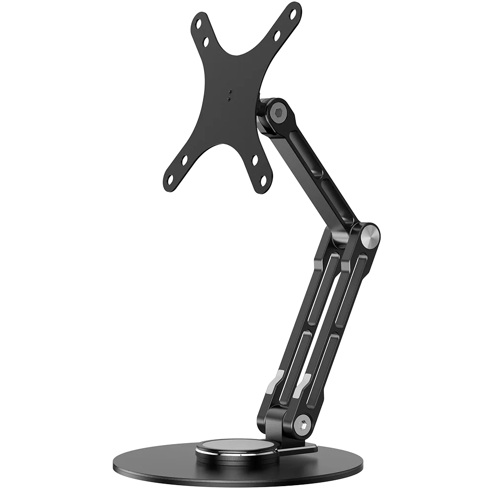 UPERFECT Single Monitor VESA Stand Fits Max 18.5 inch Computer Screen Free Standing Desk Stands Hold up to 5kg Monitor Mount