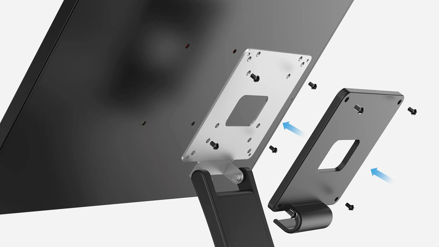 UPERFECT Portable Monitor Stand Holds up to 1.2kg Metal Folding VESA Mount for 15"-22" Displays fits VESA Hole 75x75mm&100x100mm
