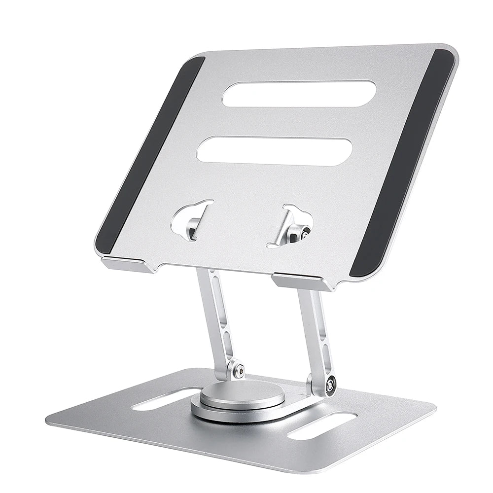 UPERFECT Adjustable Computer Stand with 360 Rotating Base Folding Laptop Riser for Desk Notebook MacBook Monitor up to 19inch