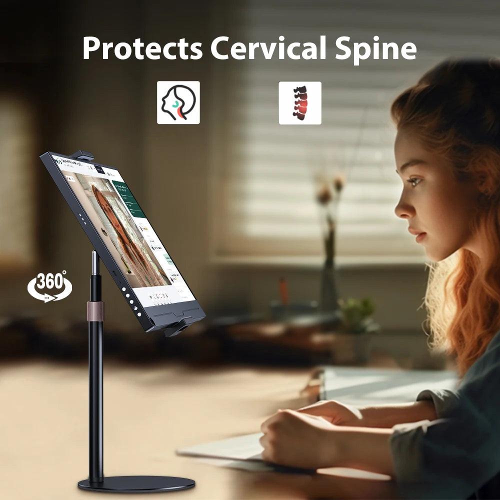 UPERFECT Portable Monitor VESA Stand for 15.6'' 17.3'' Adjustable 360° Swivel Bracket Tablet Holder Compatible with 4.7’’-17.3"