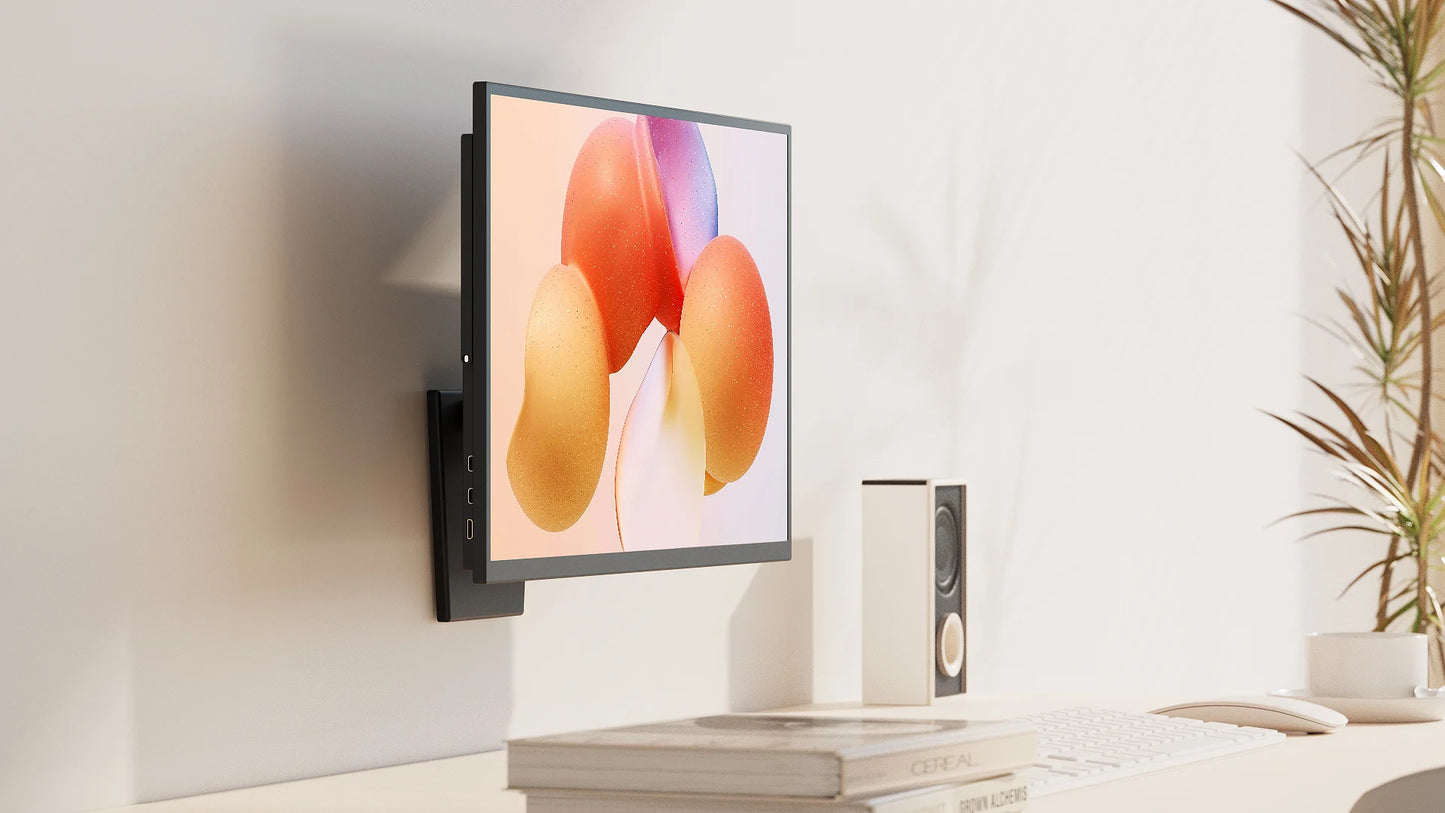 UPERFECT Portable Monitor Stand Holds up to 1.2kg Metal Folding VESA Mount for 15"-22" Displays fits VESA Hole 75x75mm&100x100mm