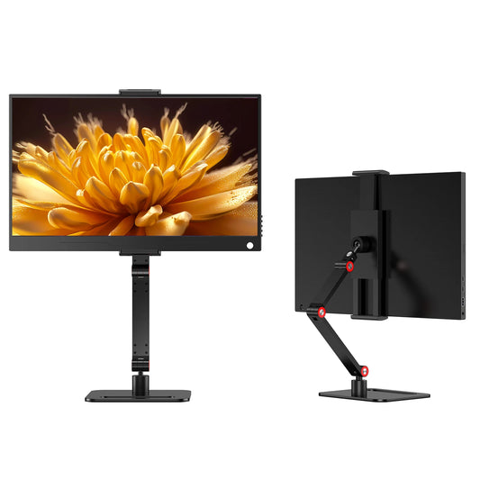 UPERFECT Portable Monitor Desk Holder Metal Stand 18 Inch Universal Expandable Display Base VESA Mount External Vertical Screen
