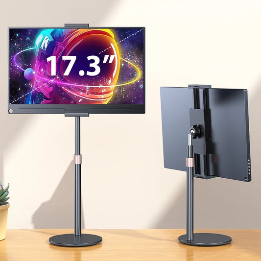 UPERFECT Portable Monitor VESA Stand for 15.6'' 17.3''  Adjustable 360° Swivel Bracket Tablet Holder Compatible with 4.7’’-17.3"