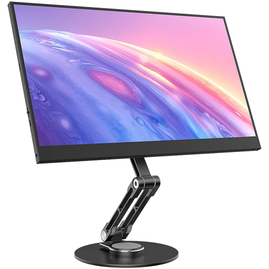 UPERFECT Single Monitor VESA Stand Fits Max 18.5 inch Computer Screen Free Standing Desk Stands Hold up to 5kg Monitor Mount